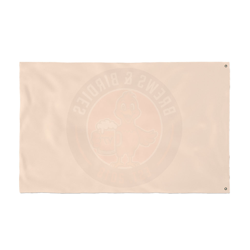 Brews & Birdies Double-Sided Flag — Beer Club Golf Team Banner (Est. 2018)
