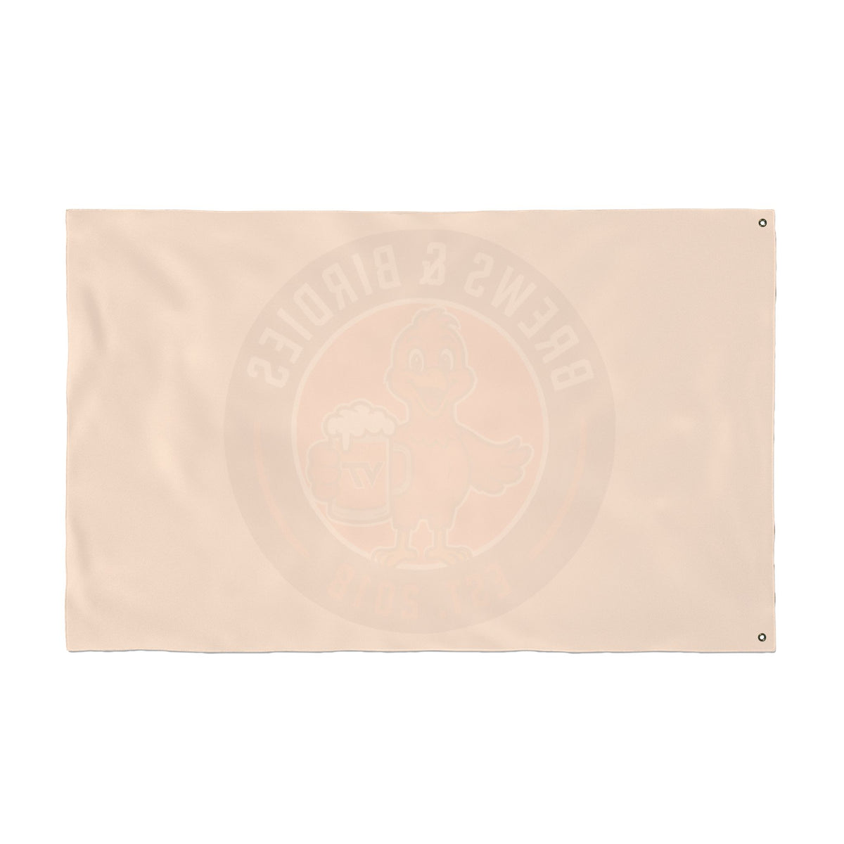 Brews & Birdies Double-Sided Flag — Beer Club Golf Team Banner (Est. 2018)