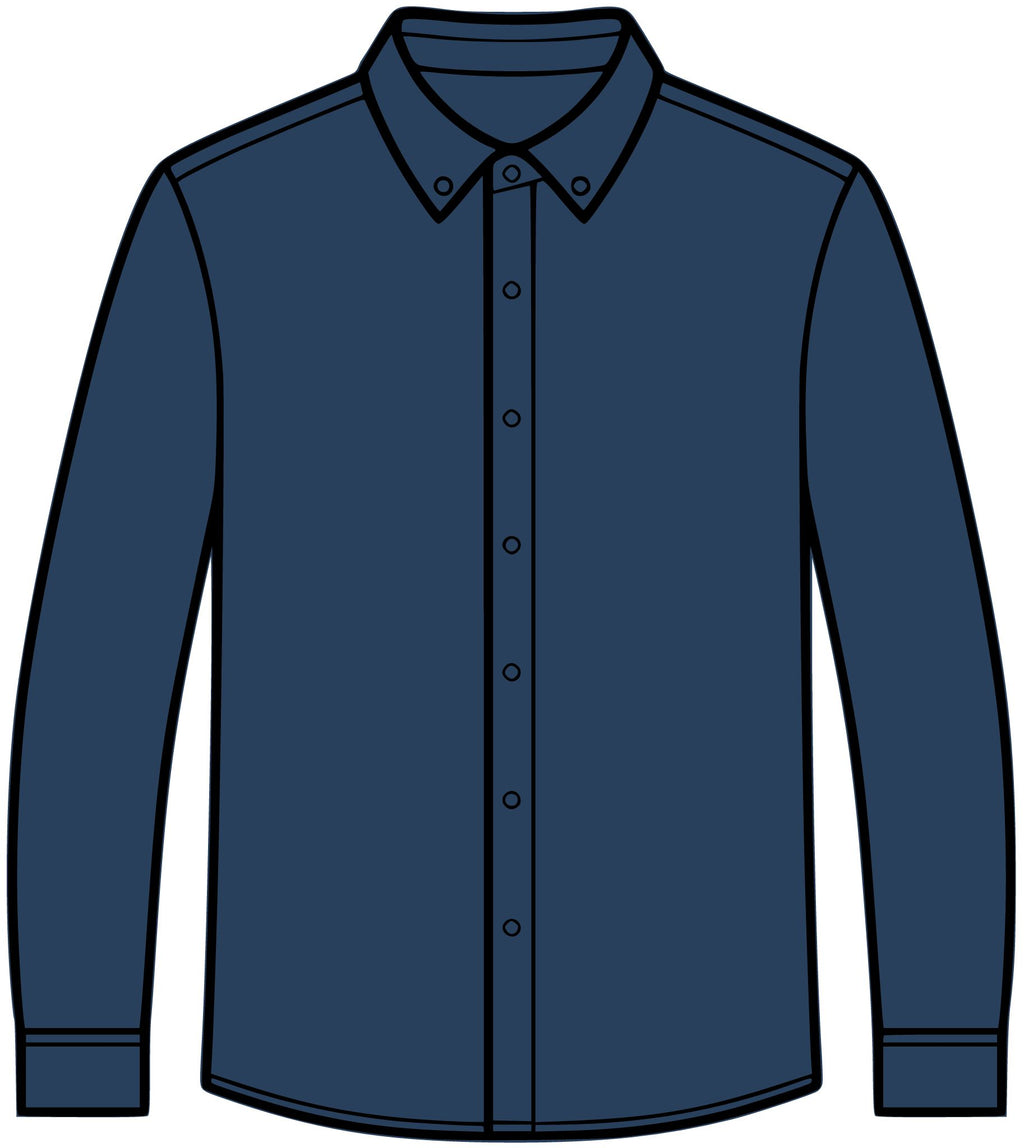 Embroidered Monogram Long Sleeve Shirt