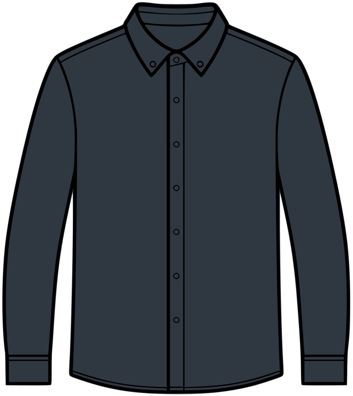 Embroidered Monogram Long Sleeve Shirt