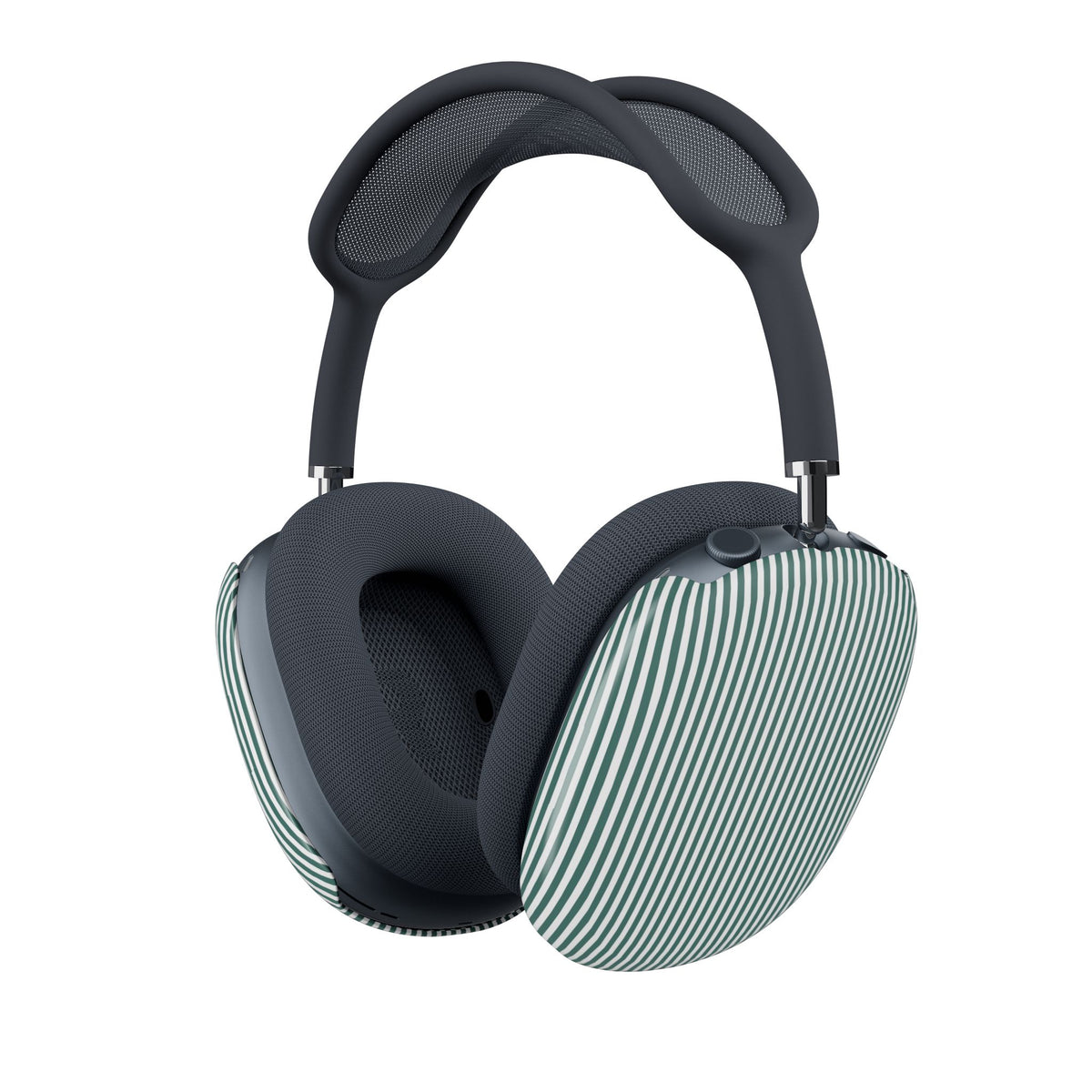 Grid Pattern AirPods Max Covers — Navy Blue Checked Headphone Skins