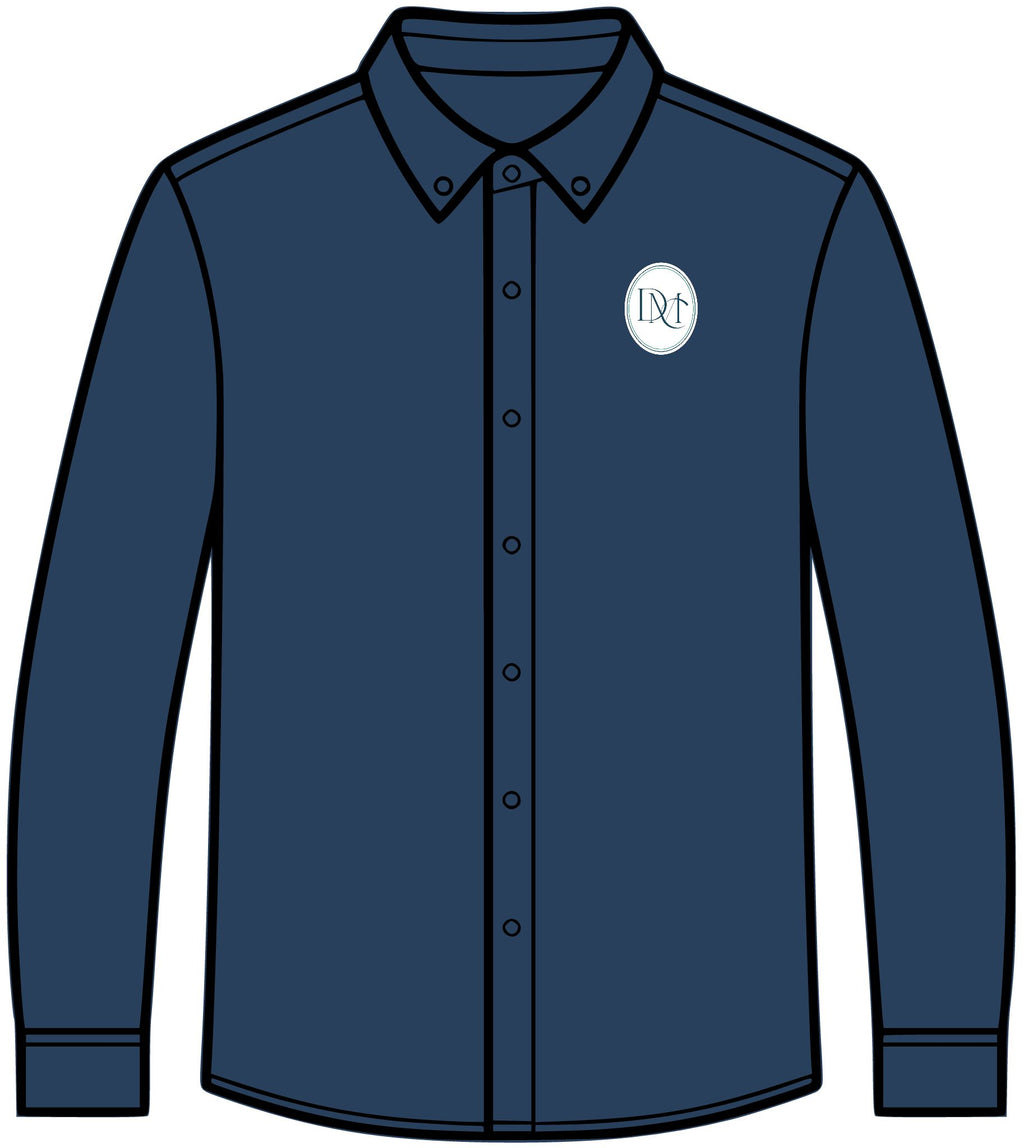 Embroidered Monogram Long Sleeve Shirt