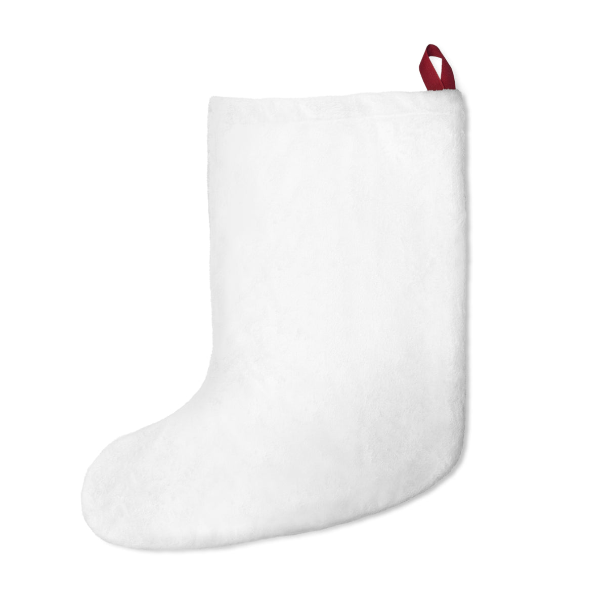 Plaid Monogram 'B' Christmas Stocking — Personalized Holiday Stocking