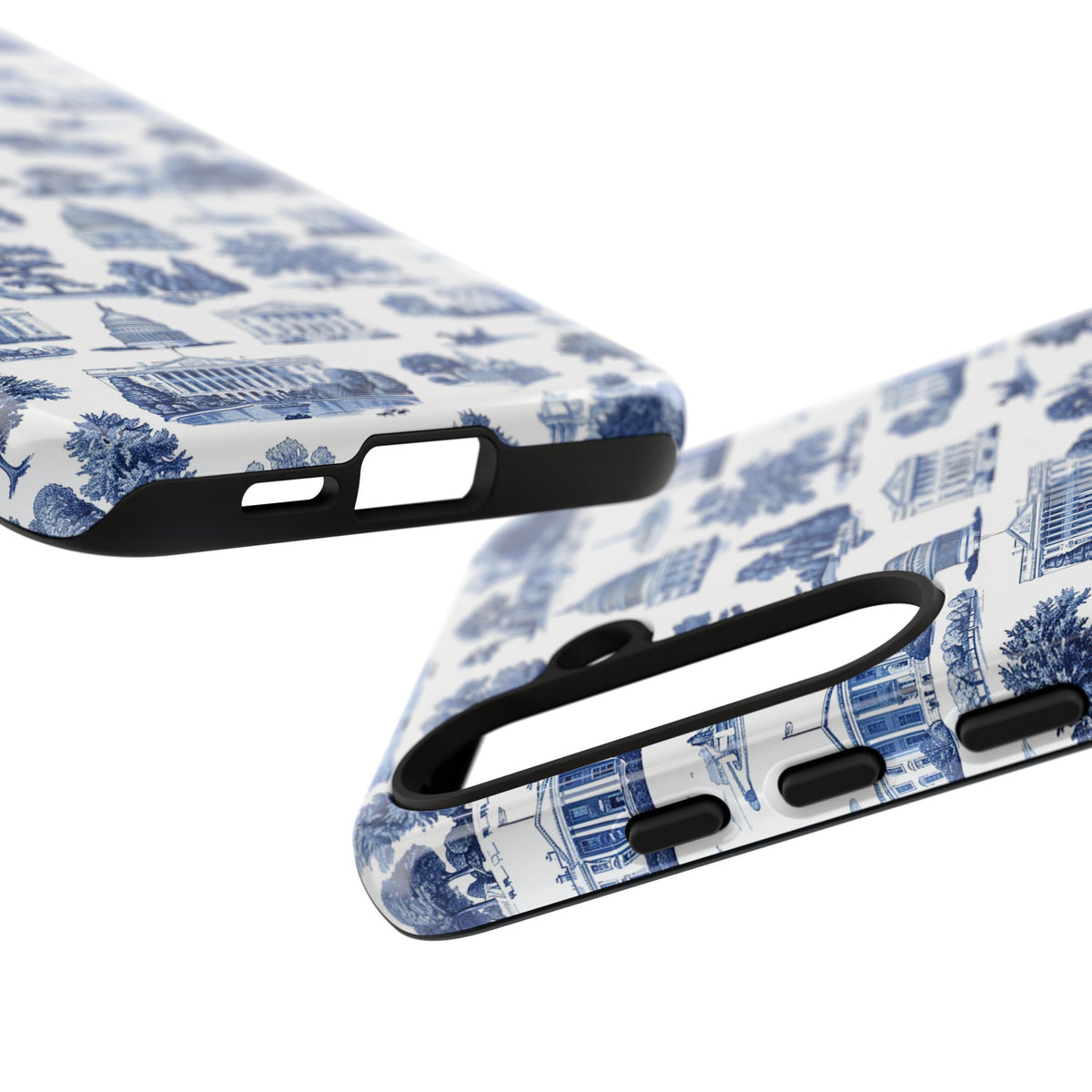 Washington DC Toile Phone Case — Blue Scenic Capitol Protective Tough Case