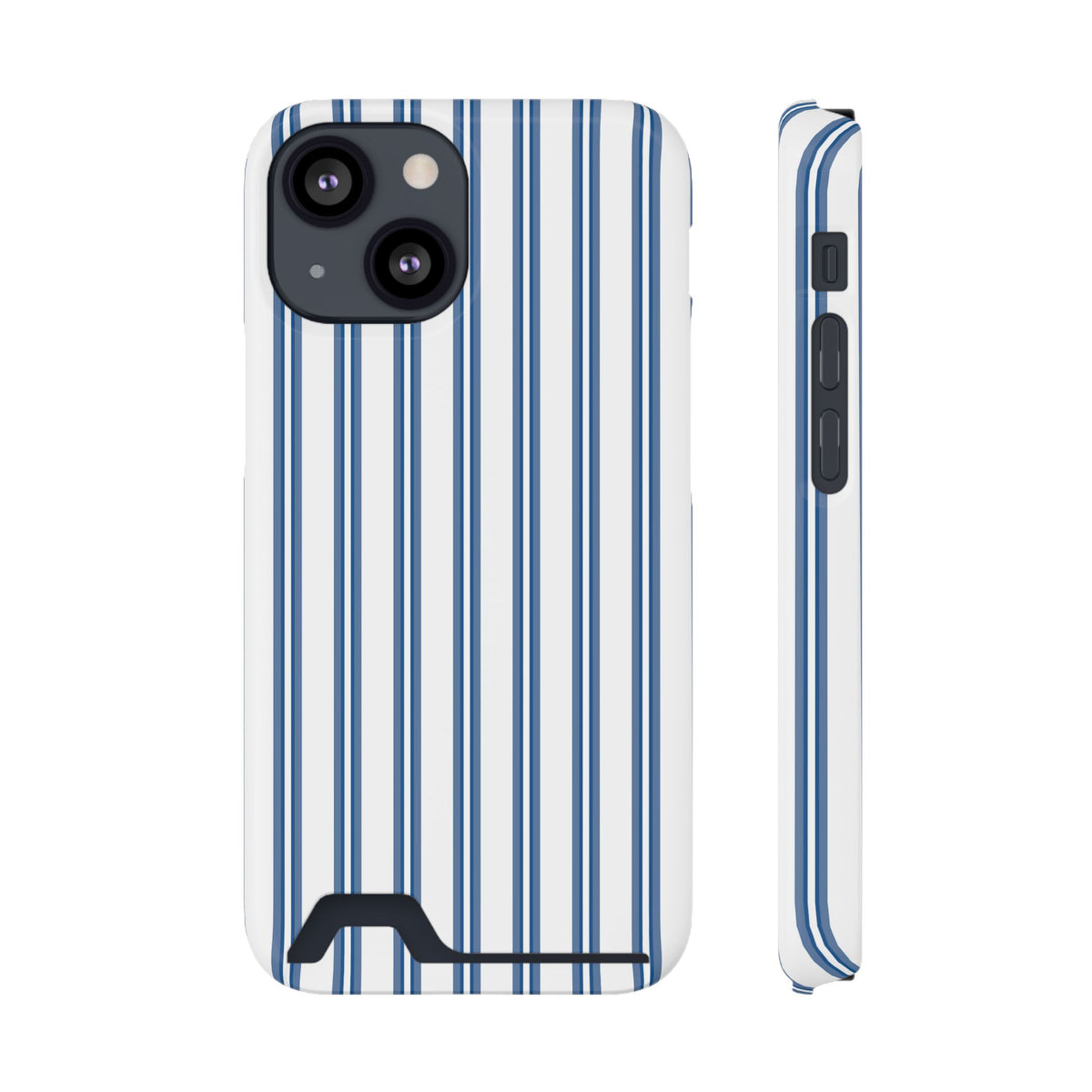 Blue Floral Card Holder Phone Case