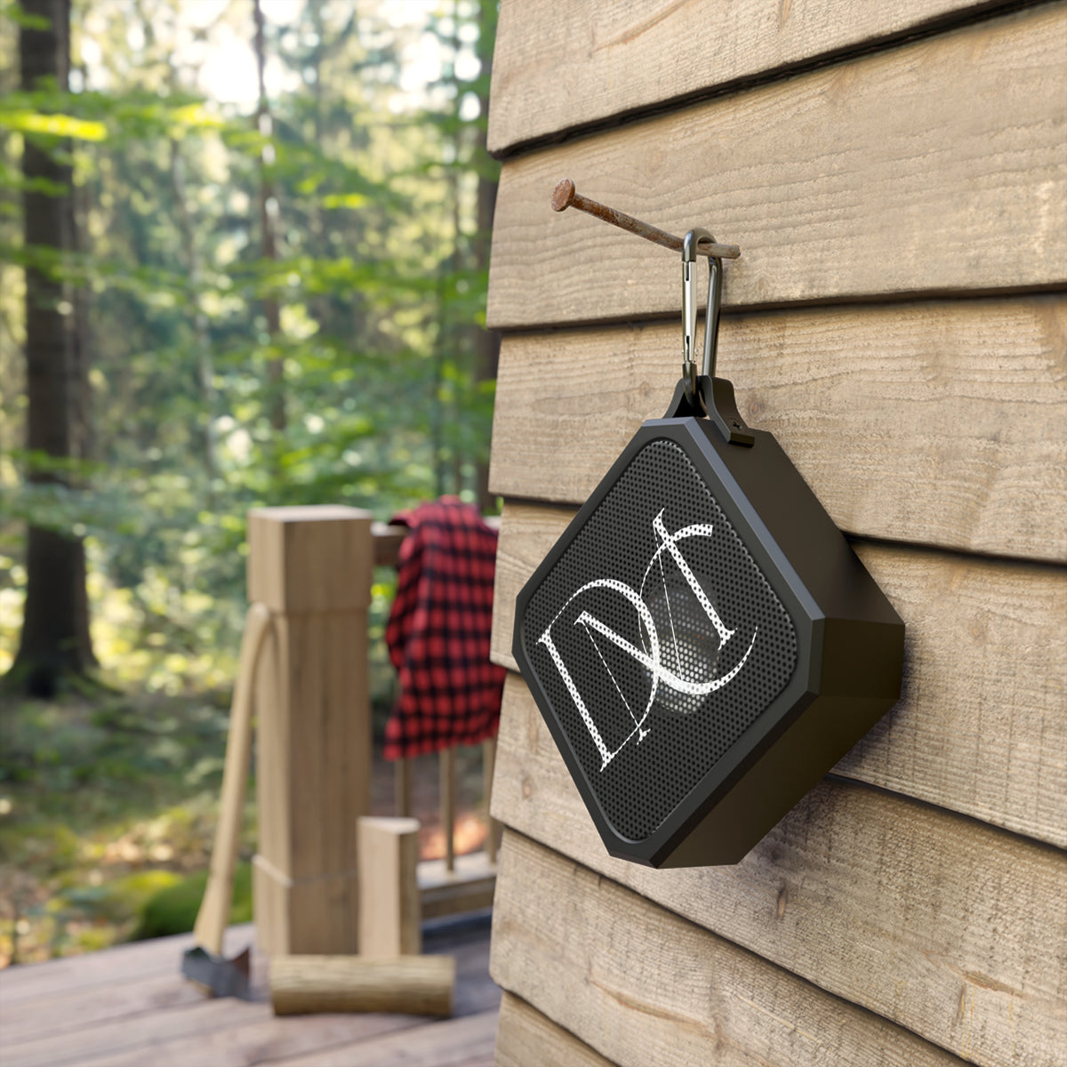 Blackwater Outdoor Bluetooth Speaker — Rugged Portable Speaker with Monogram "D M"