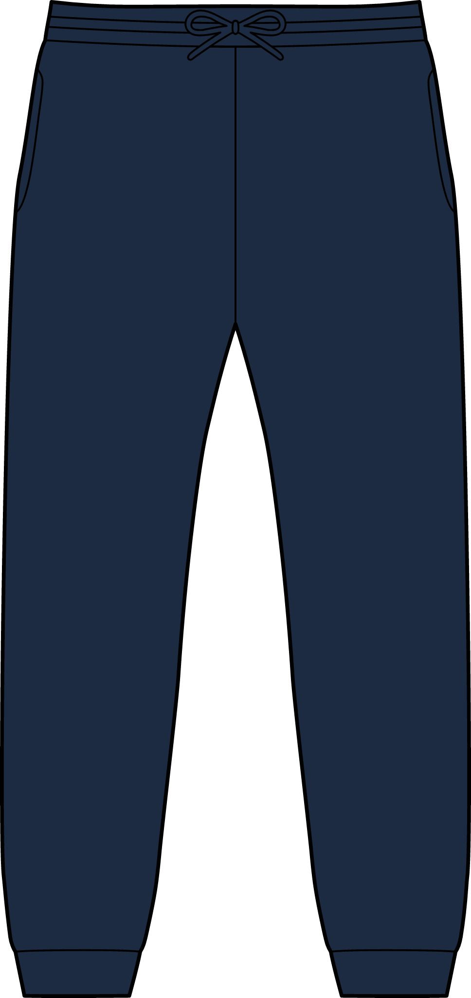 Embroidered Monogram Joggers — Classic Pocket Sweatpants