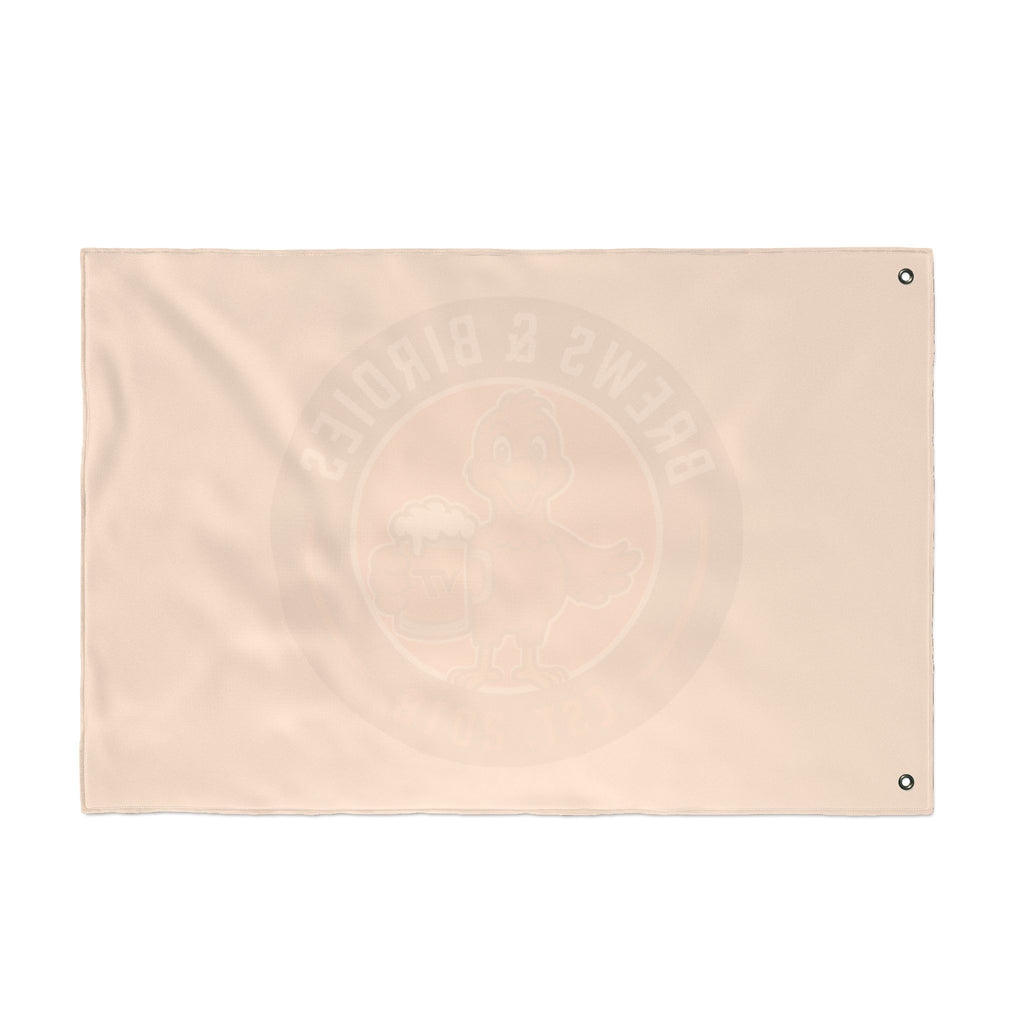 Brews & Birdies Double-Sided Flag — Beer Club Golf Team Banner (Est. 2018)