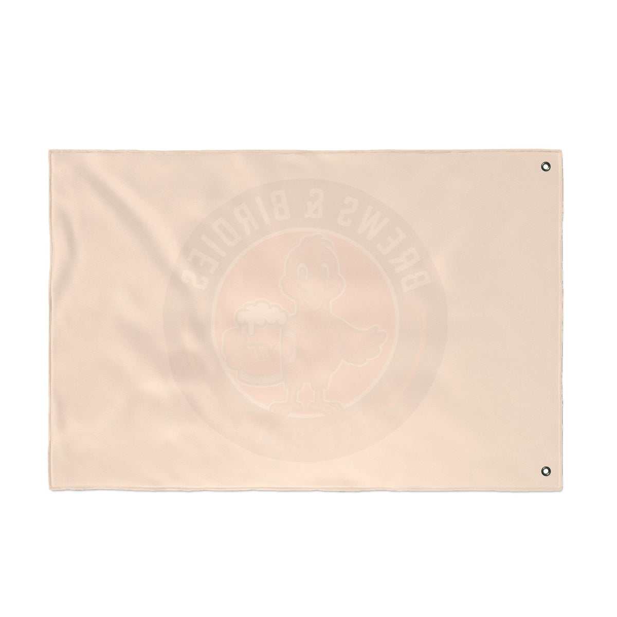 Brews & Birdies Double-Sided Flag — Beer Club Golf Team Banner (Est. 2018)