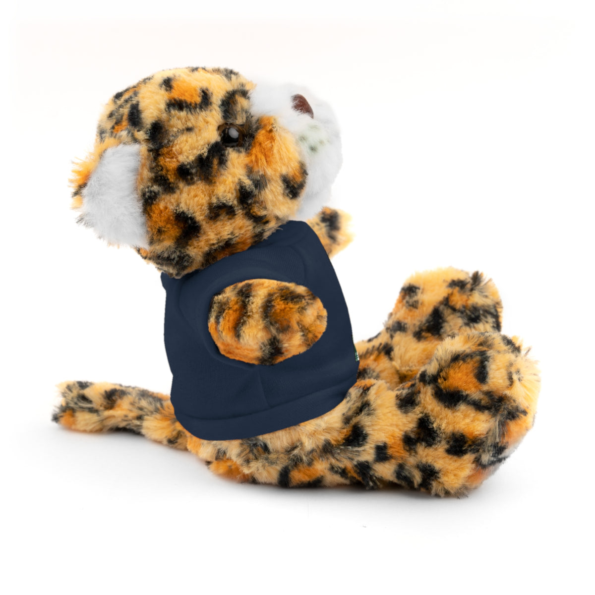 Plush Bear with Plaid Monogram Tee — Personalized Initial 'B' Stuffed Animal Gift