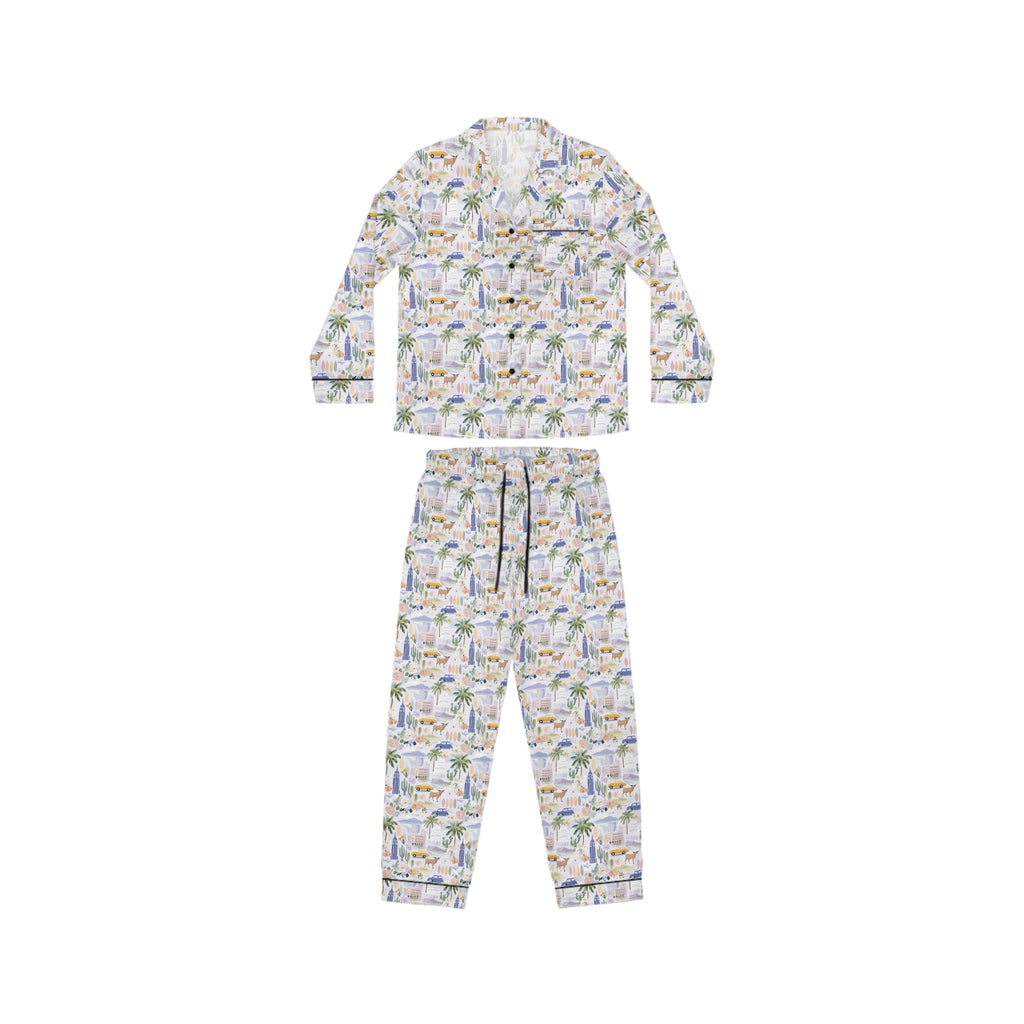 Women's Satin Pajamas (AOP)