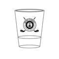 Engraved 'Brews & Birdies' 1.5oz Shot Glass — Golf & Beer Novelty Gift