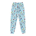 Kids Fishing Joggers — Blue All-Over-Print Fishing Gear Pattern