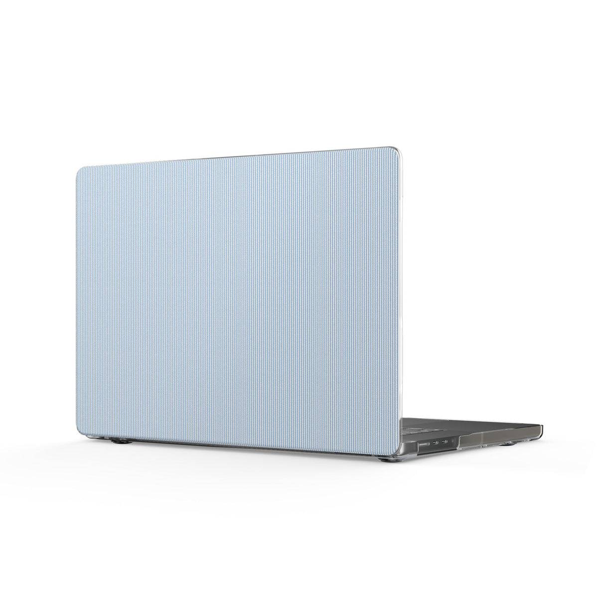 Light Blue Textured MacBook Case — Slim Clear Protective Cover