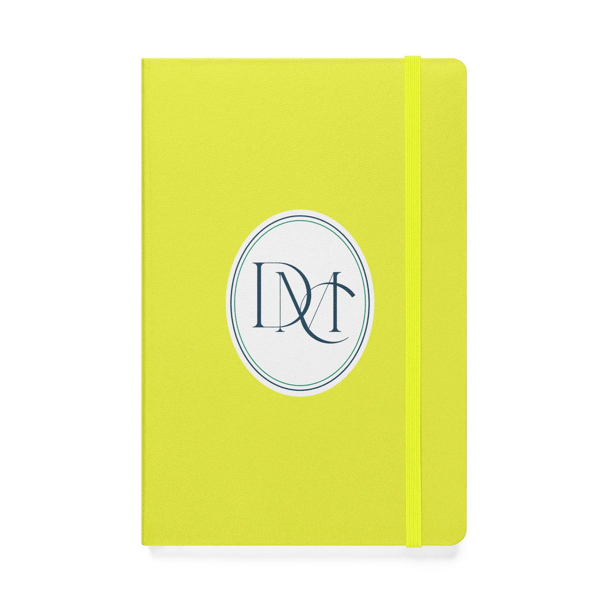 Monogrammed Navy Crest Hardcover Notebook — Personalized Initials Journal