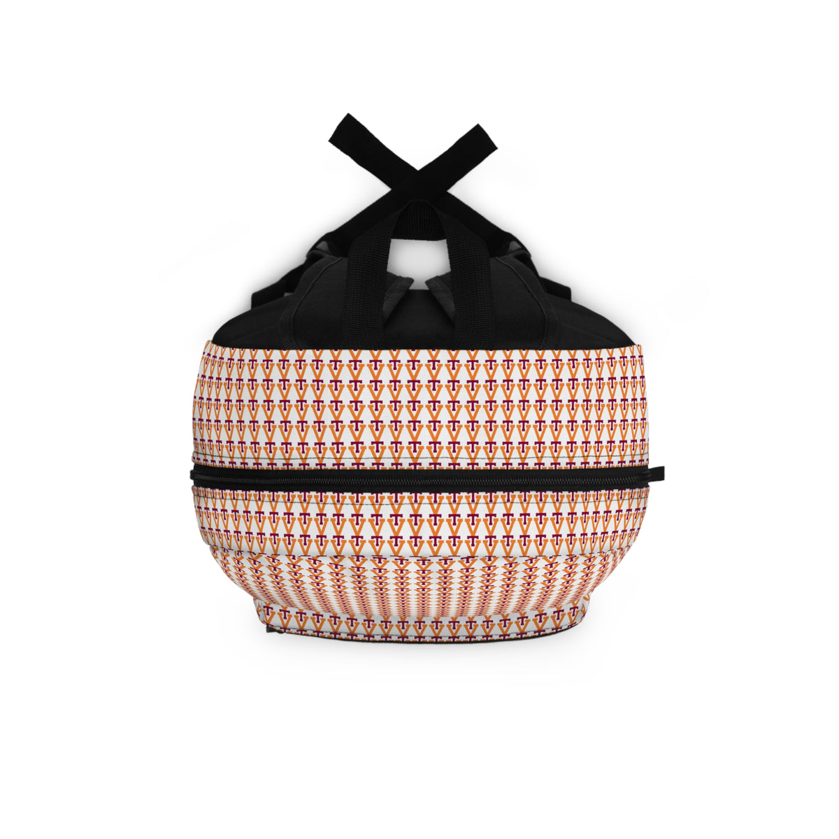 Geometric Rust Pattern Backpack