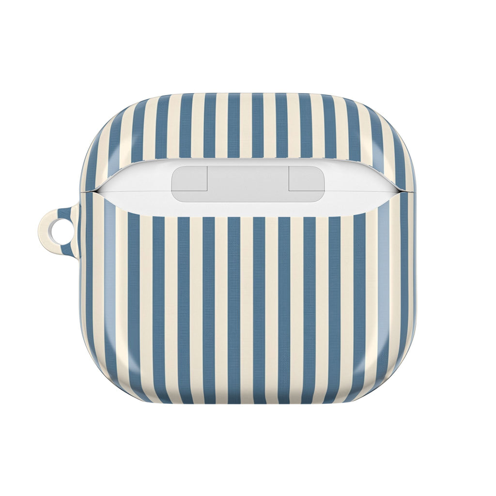 AirPod Case — Blue Toile Cityscape Pattern
