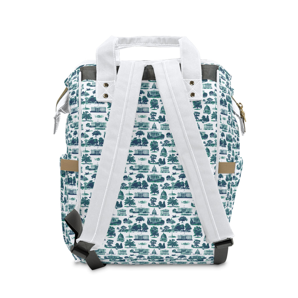Forest Toile Diaper Backpack — Multifunctional Baby Changing Bag