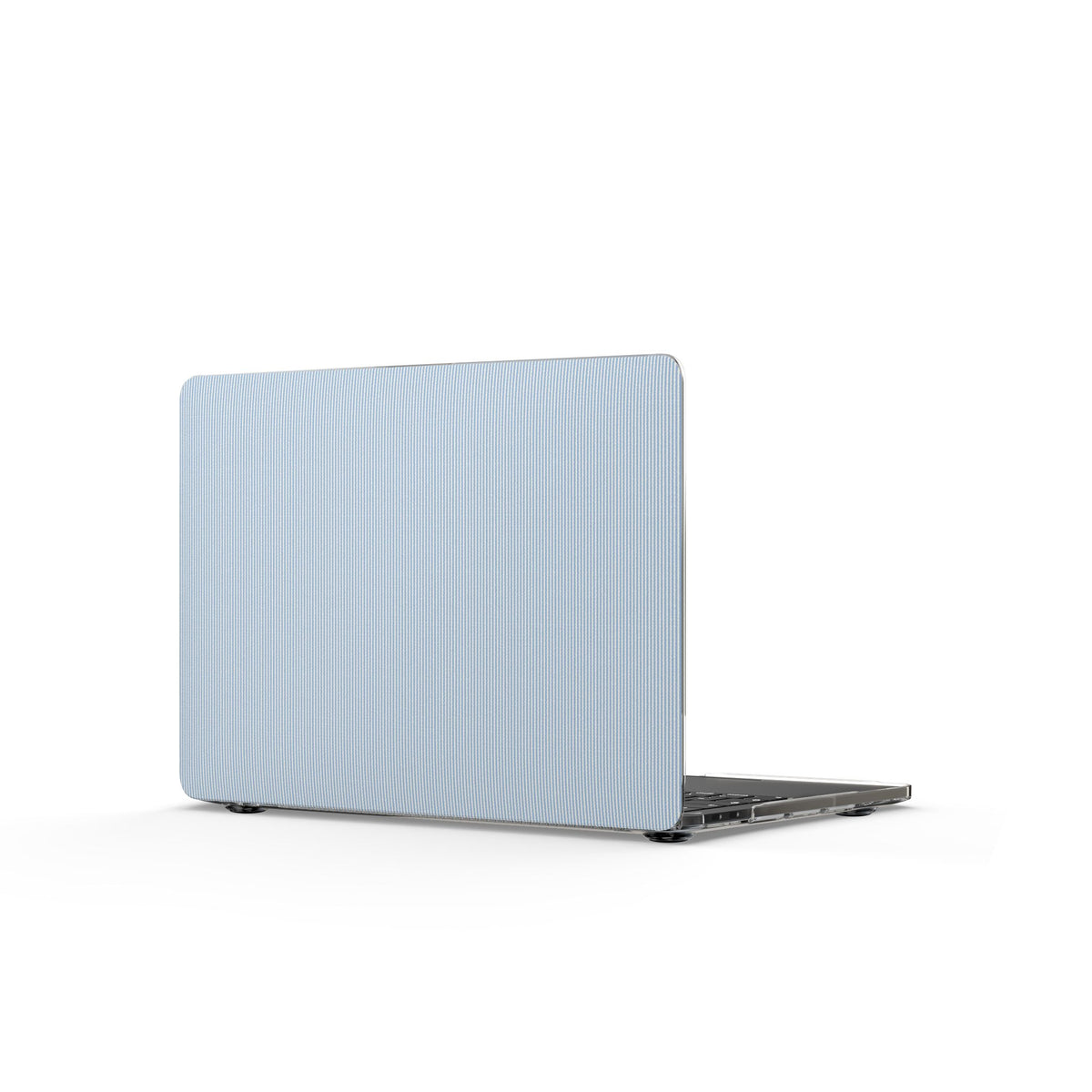 Light Blue Textured MacBook Case — Slim Clear Protective Cover