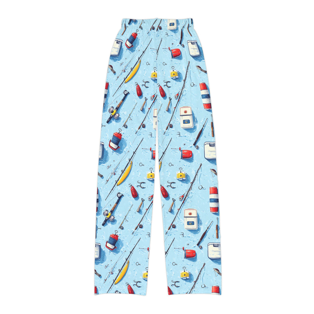 Kids Lounge Pants — Fun Fishing Pattern Pajama Bottoms