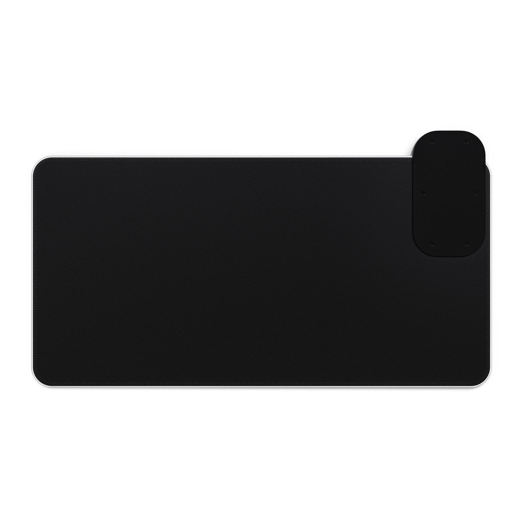Blue Toile LED Gaming Mouse Pad with Wireless Charger — Extended RGB Desk Mat