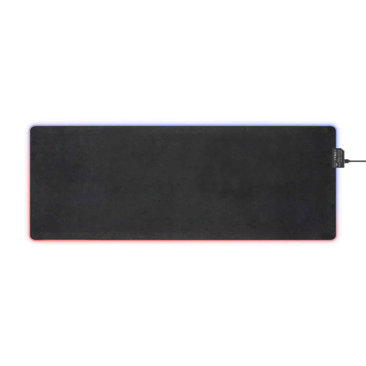 Blue Floral LED Gaming Mouse Pad — RGB Extended Desk Mat