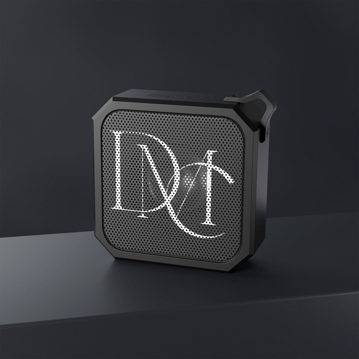 Blackwater Outdoor Bluetooth Speaker — Rugged Portable Speaker with Monogram "D M"