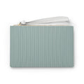 Striped Wristlet Clutch Bag — Teal Pinstripe Accessory