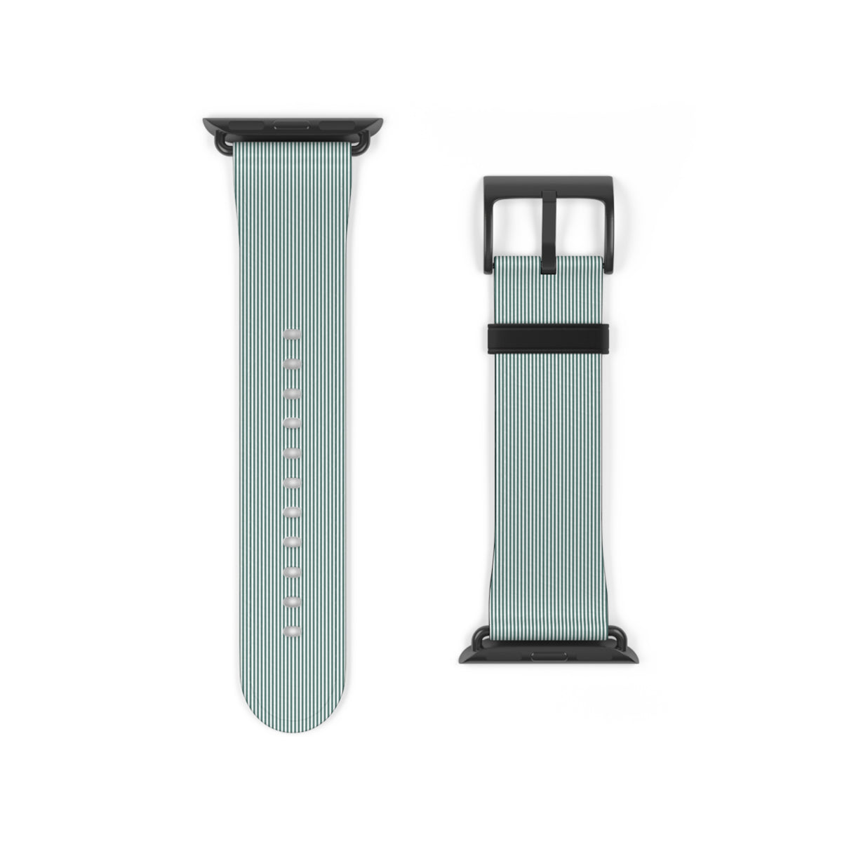 Seafoam Ribbed Silicone Watch Band — Comfortable Replacement Strap for Smartwatches