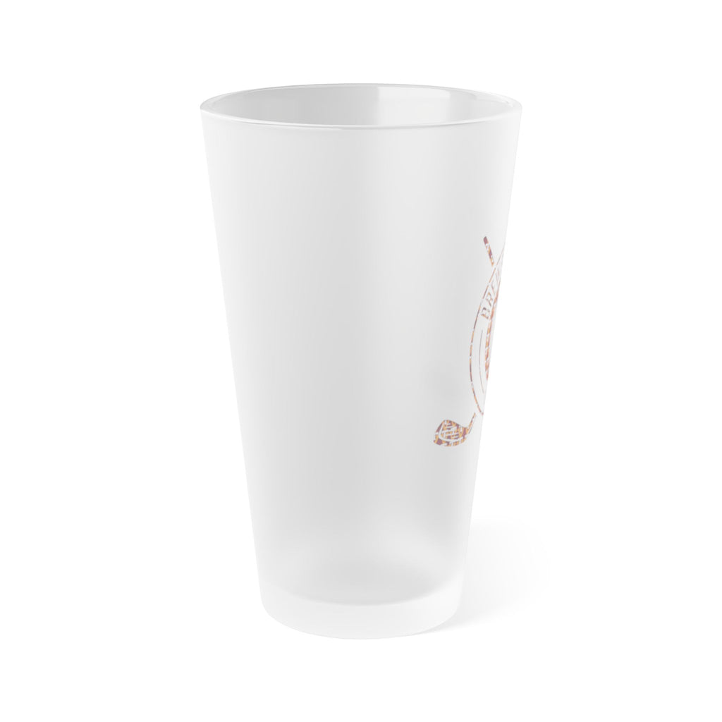 Frosted 16oz Pint Glass – Vintage Hockey Crest