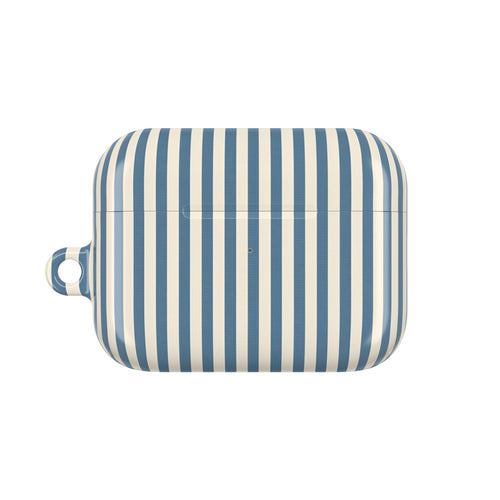 AirPod Case — Blue Toile Cityscape Pattern
