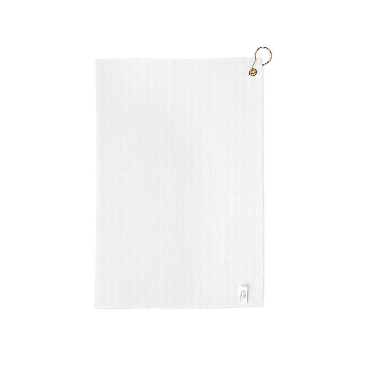 Golf Towel — Repeating Golf Ball Pattern Microfiber Towel with Grommet & Hook
