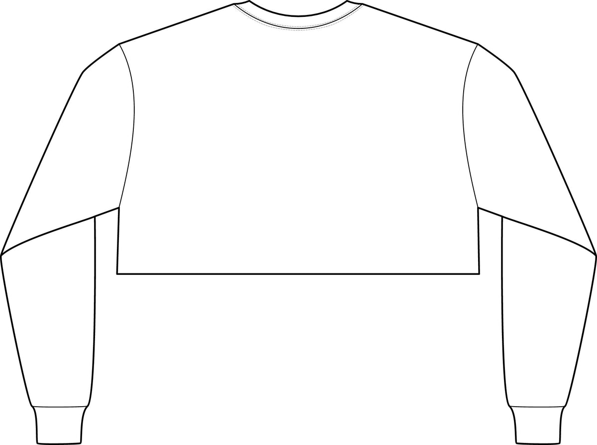 Michigan Logo Crop Long Sleeve Tee