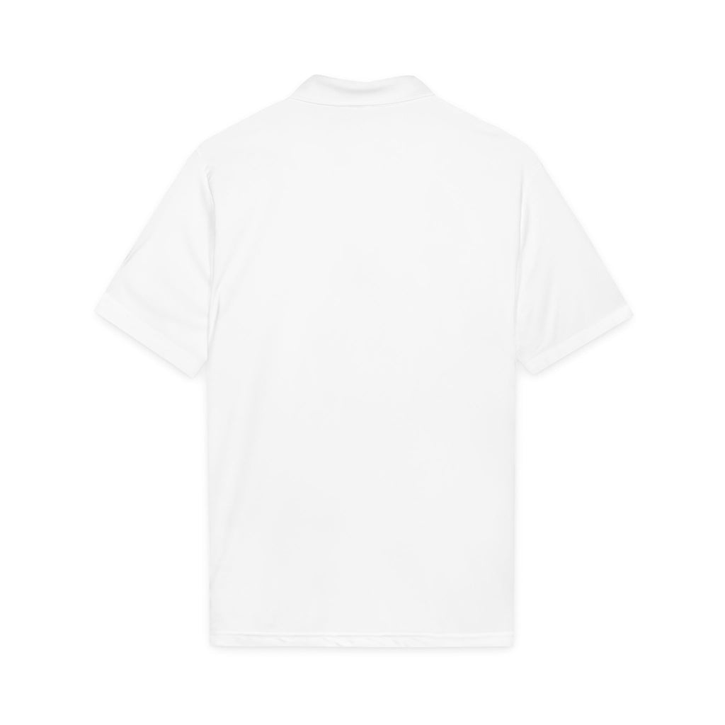 White Polo Shirt with Subtle Monogram Logo — Sport-Style Performance Polo