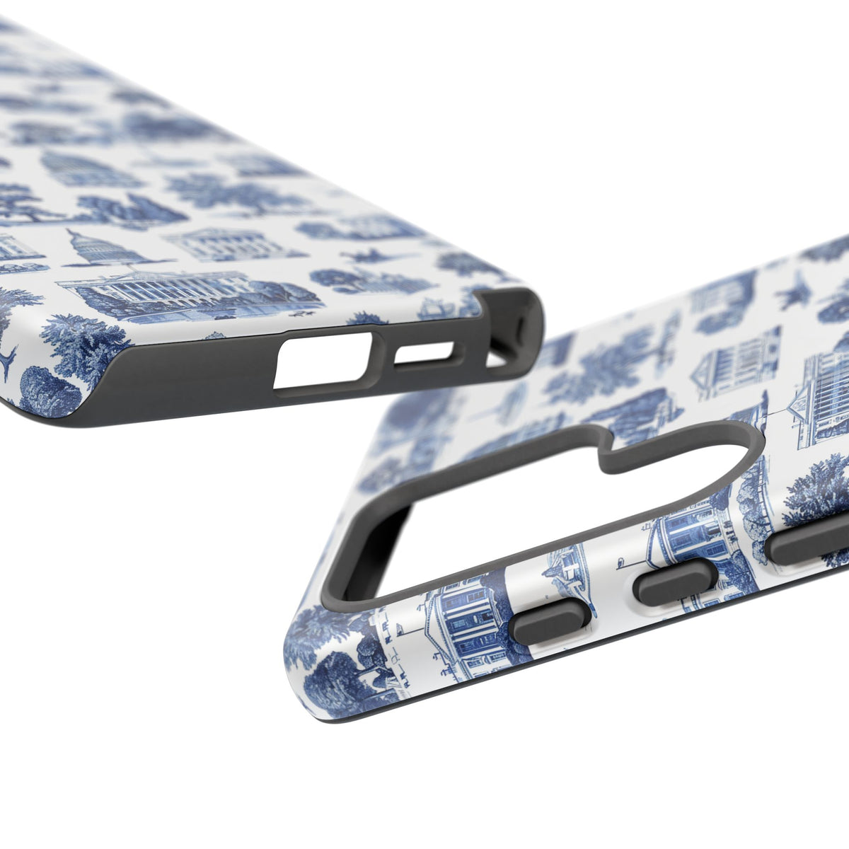 Washington DC Toile Phone Case — Blue Scenic Capitol Protective Tough Case