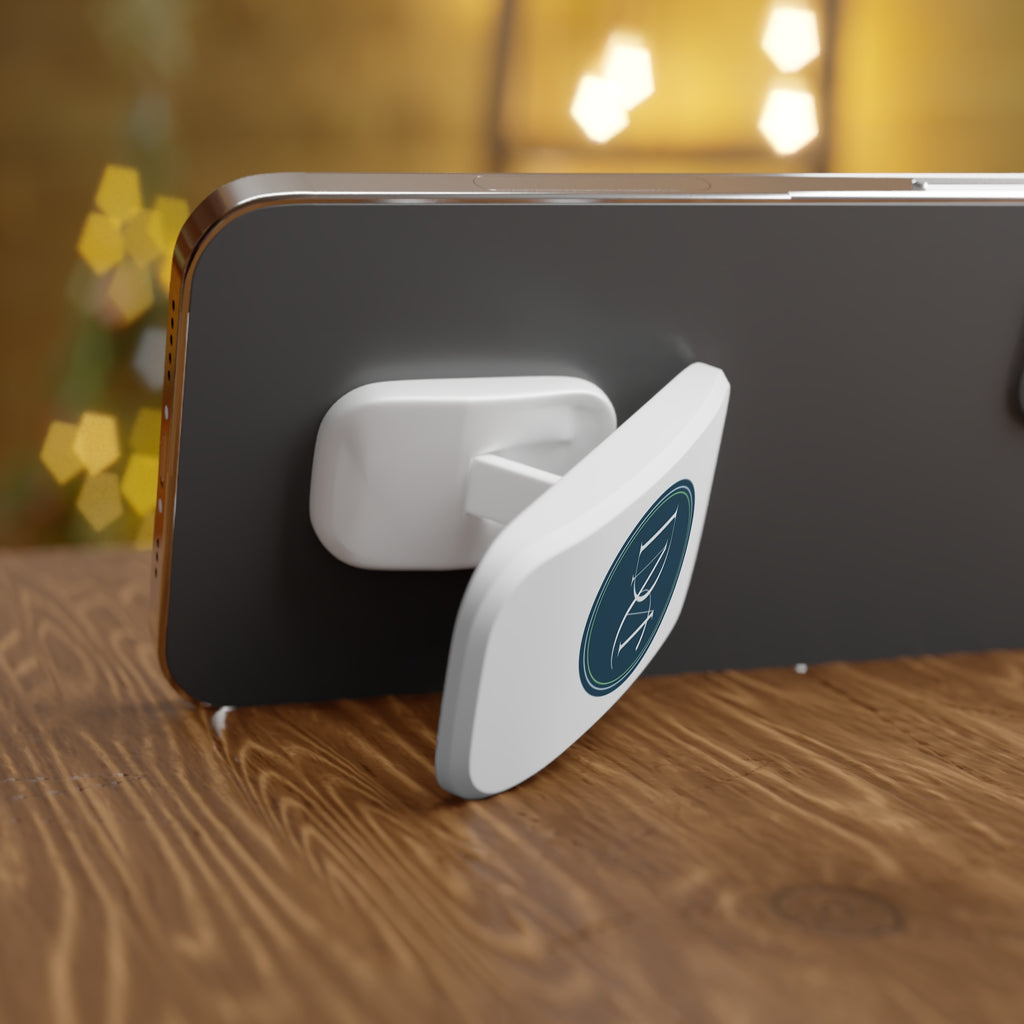 Monogram Oval Phone Grip & Stand — Elegant DNT Initials Design