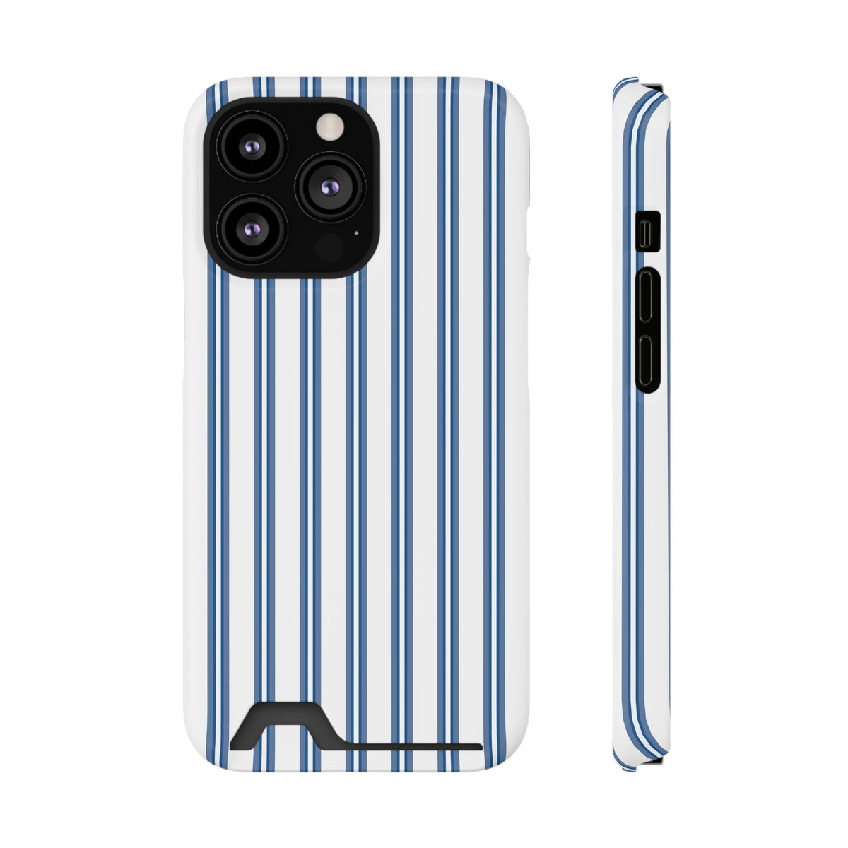 Blue Floral Card Holder Phone Case