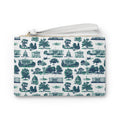 Washington D.C. Landmark Pattern Clutch Bag