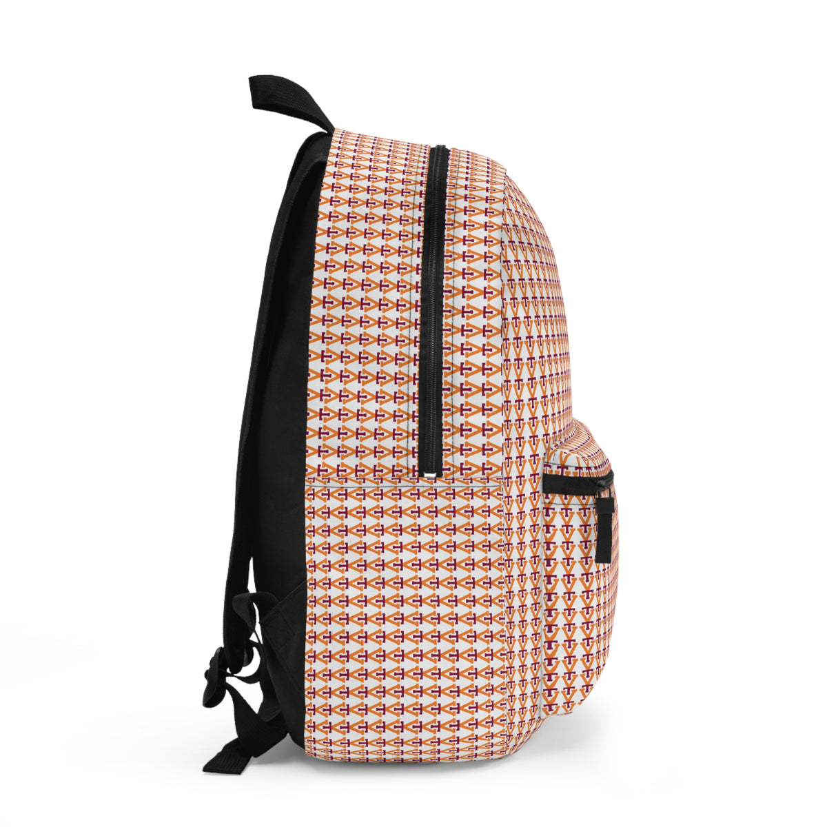 Geometric Rust Pattern Backpack