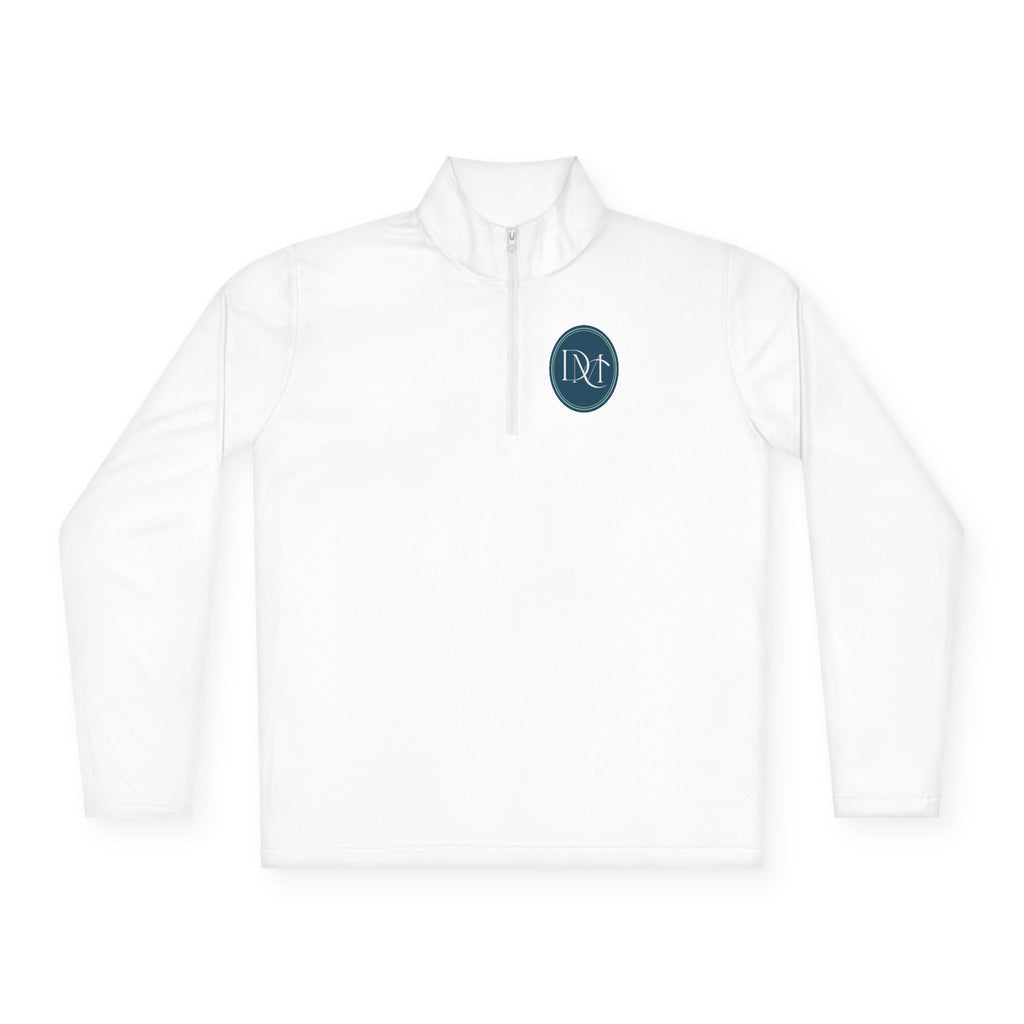 Monogrammed Circle Quarter-Zip Pullover