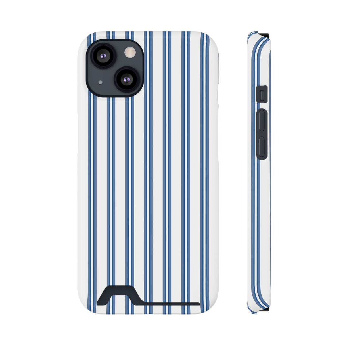 Blue Floral Card Holder Phone Case