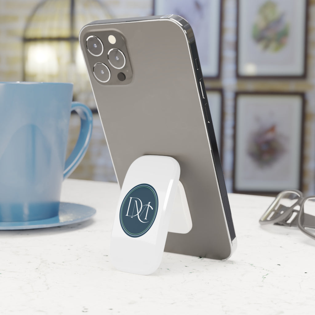 Monogram Oval Phone Grip & Stand — Elegant DNT Initials Design