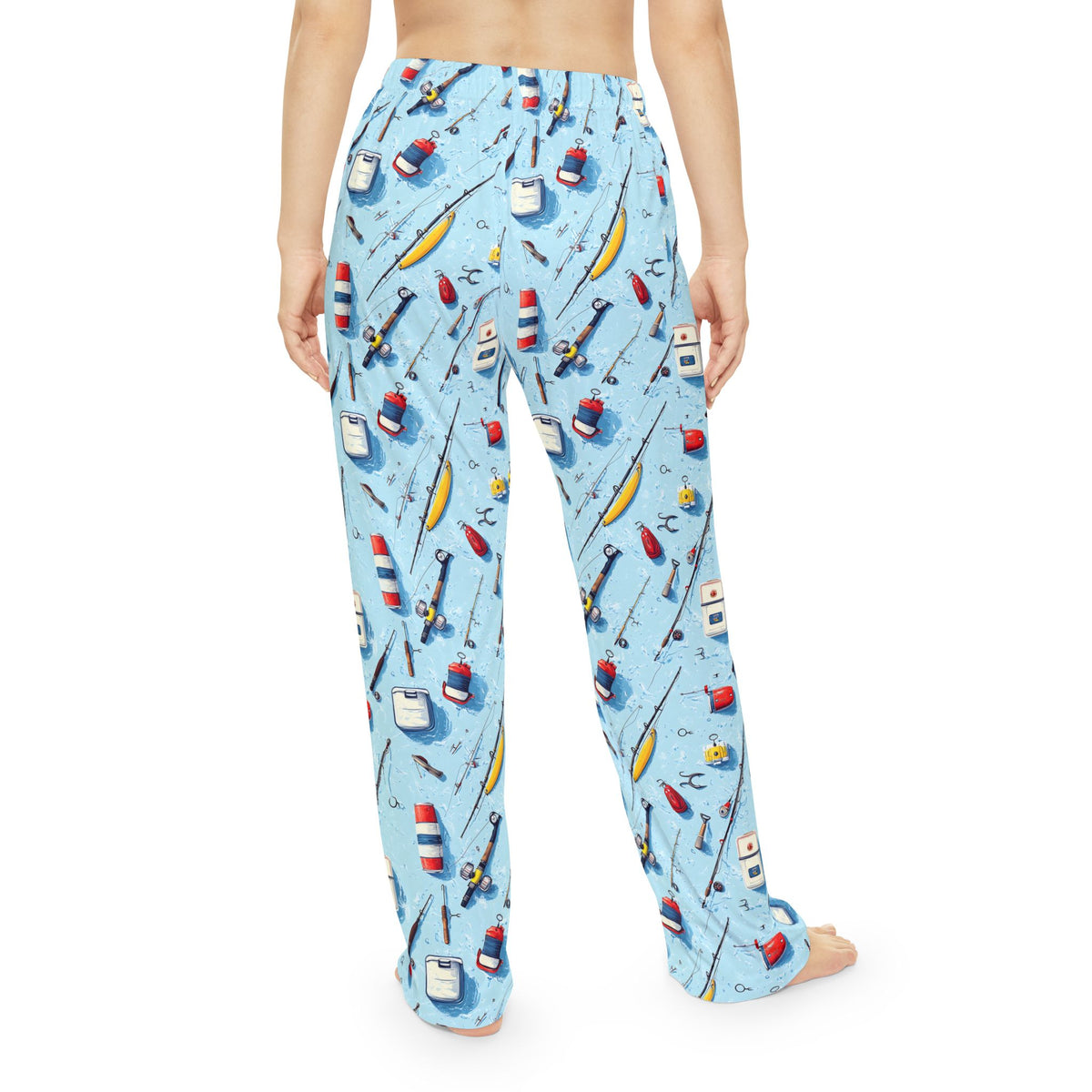 Fishing Pattern Women's Pajama Pants — Coastal Lure Sleepwear