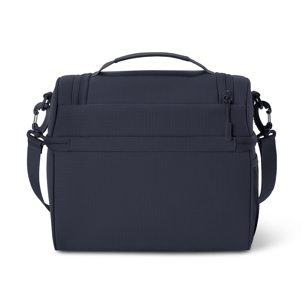 Navy Insulated Cooler Bag with Monogram Embroidery — Portable Lunch Tote for Work, School & Picnics