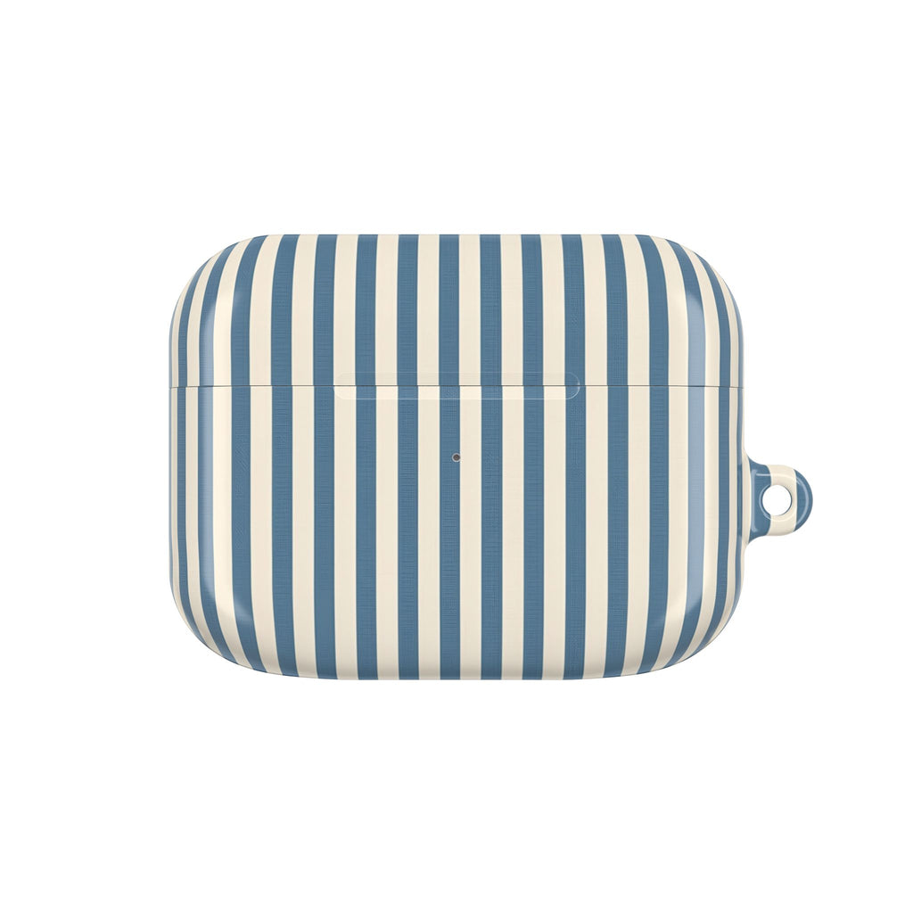 AirPod Case — Blue Toile Cityscape Pattern