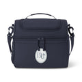 Navy Insulated Cooler Bag with Monogram Embroidery — Portable Lunch Tote for Work, School & Picnics