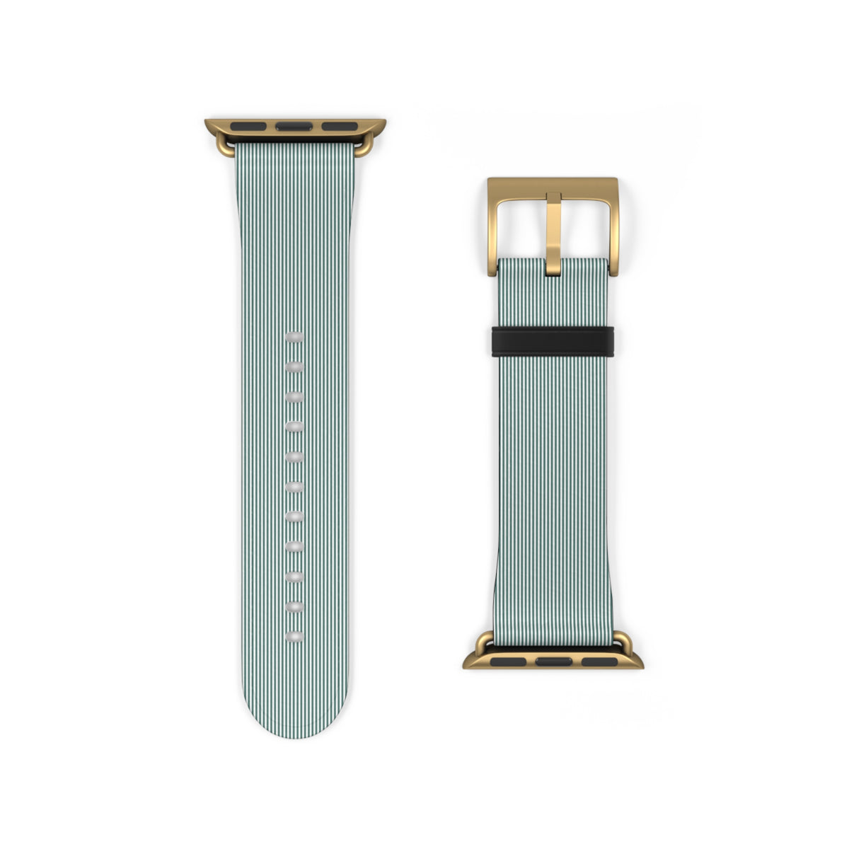 Seafoam Ribbed Silicone Watch Band — Comfortable Replacement Strap for Smartwatches
