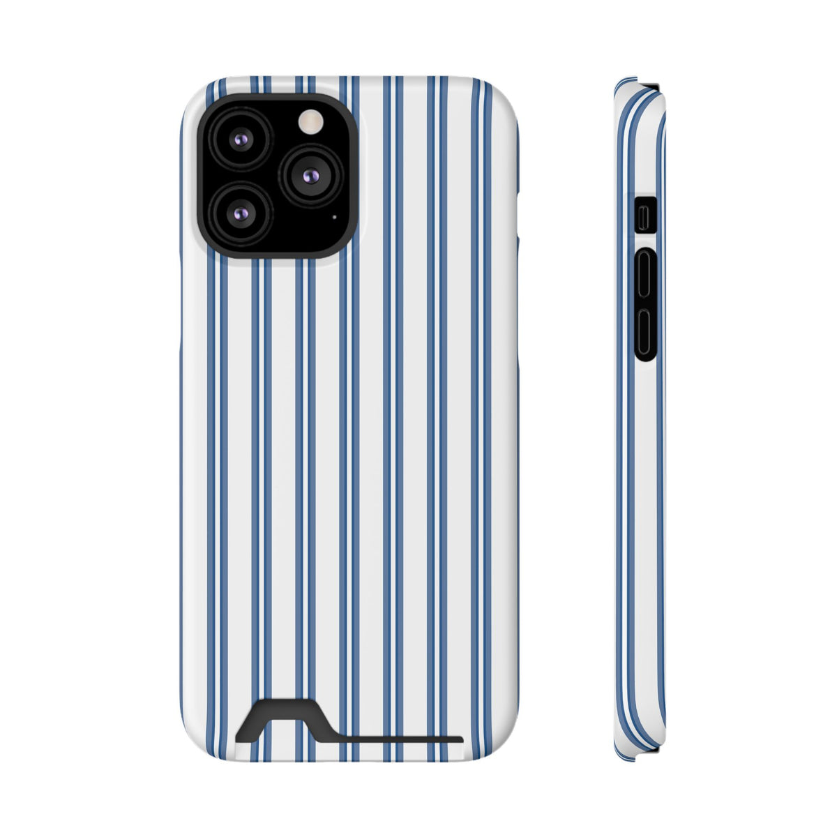 Blue Floral Card Holder Phone Case