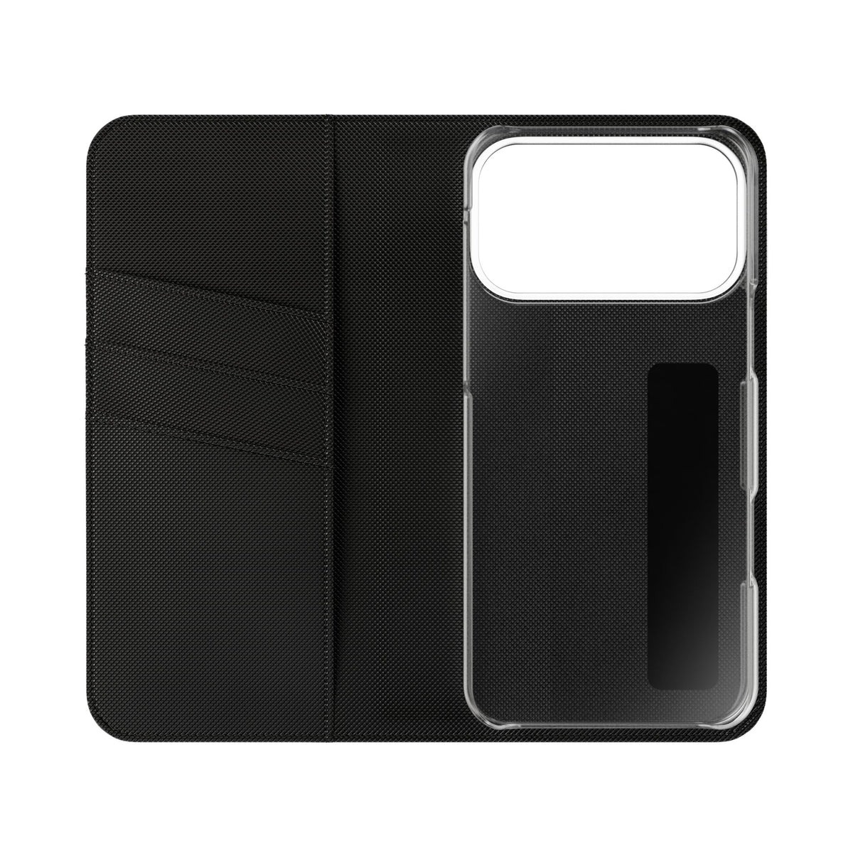 Vintage Toile Flip Phone Case — Blue Scenic Wallet Cover with Card Slots