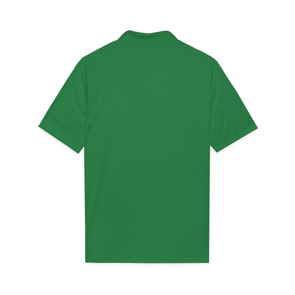 White Polo Shirt with Subtle Monogram Logo — Sport-Style Performance Polo